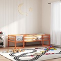 vidaXL, vidaXL Kinderbett Wachsbraun 90x200 cm Massivholz Kiefer
