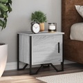 vidaXL, vidaXL Nachttische 2 Stk. Grau Sonoma 40x30x40 cm Holzwerkstoff