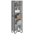 vidaXL Bücherregal Grau Sonoma 50x31x169 cm Holzwerkstoff
