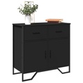 vidaXL Sideboard Schwarz 79,5x35,5x74,5 cm Holzwerkstoff