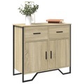 vidaXL Sideboard Sonoma-Eiche 79,5x35,5x74,5 cm Holzwerkstoff