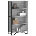 vidaXL Bücherregal Grau Sonoma 80x31x137,5 cm Holzwerkstoff