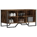 vidaXL Schuhregal Räuchereiche 90x38x45,5 cm Holzwerkstoff