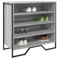 vidaXL Schuhregal Grau Sonoma 80x38x78 cm Holzwerkstoff