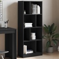 vidaXL Bücherregal Schwarz 57x28,5x141 cm Holzwerkstoff