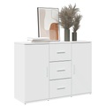 vidaXL Sideboard Weiß 90,5x29,5x65 cm Holzwerkstoff