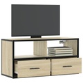 vidaXL TV-Schrank Sonoma-Eiche 80x31x39,5 cm Holzwerkstoff und Metall