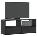 vidaXL, vidaXL TV-Schrank Schwarz 100x31x39,5 cm Holzwerkstoff und Metall