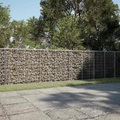 vidaXL Gabione mit Deckel 850x100x100 cm Verzinktes Eisen