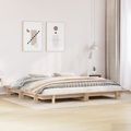 vidaXL Massivholzbett ohne Matratze 160x200 cm Kiefernholz