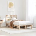 vidaXL Massivholzbett ohne Matratze 90x190 cm Kiefernholz