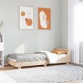 vidaXL Massivholzbett mit Kopfteil 100x200 cm Kiefer