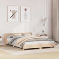 vidaXL Massivholzbett mit Kopfteil 135x190 cm Kiefer