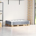 vidaXL Paletten-Aufsatzrahmen Grau 120x80 cm Massivholz Kiefer