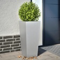 vidaXL Pflanzkübel 2 Stk. 35x35x75 cm Verzinkter Stahl