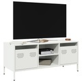 vidaXL TV-Schrank Weiß 101,5x39x43,5 cm Kaltgewalzter Stahl