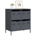 vidaXL Sideboard Anthrazit 68x39x73,5 cm Kaltgewalzter Stahl