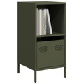 vidaXL Sideboard Olivgrün 35x39x73,5 cm Kaltgewalzter Stahl