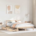 vidaXL Massivholzbett ohne Matratze 140x190 cm Kiefernholz