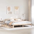 vidaXL Massivholzbett mit Schubladen 180x200 cm Kiefer