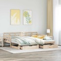vidaXL Tagesbett Ausziehbar mit Schubladen 90x190 cm Massivholz Kiefer