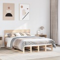 vidaXL Massivholzbett ohne Matratze 120x190 cm Kiefernholz