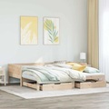 vidaXL Tagesbett Ausziehbar mit Schubladen 90x200 cm Massivholz Kiefer