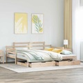vidaXL Tagesbett Ausziehbar mit Schubladen 90x190 cm Massivholz Kiefer