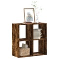 vidaXL Bücherregal Räuchereiche 68,5x32x68,5 cm Holzwerkstoff