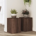 vidaXL Pflanzenständer 2 Stk. Braun Eiche 25x25x35 cm Holzwerkstoff