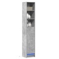 vidaXL LED-Sideboard Betongrau 36x32,5x200 cm Holzwerkstoff