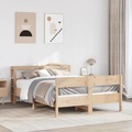 vidaXL Massivholzbett ohne Matratze 135x190 cm Kiefernholz