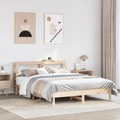 vidaXL Massivholzbett ohne Matratze 135x190 cm Kiefernholz