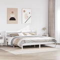 vidaXL Massivholzbett ohne Matratze Weiß 200x200 cm Kiefernholz