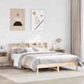 vidaXL Massivholzbett ohne Matratze 135x190 cm Kiefernholz