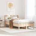 vidaXL Massivholzbett ohne Matratze 75x190 cm Kiefernholz