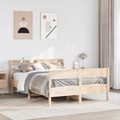 vidaXL Massivholzbett ohne Matratze 135x190 cm Kiefernholz