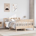 vidaXL Massivholzbett ohne Matratze 160x200 cm Kiefernholz