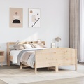 vidaXL Massivholzbett ohne Matratze 150x200 cm Kiefernholz