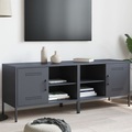 vidaXL TV-Schränke 2 Stk. Anthrazit 68x39x50,5 cm Stahl