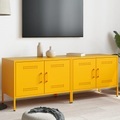 vidaXL TV-Schränke 2 Stk. Senfgelb 68x39x50,5 cm Stahl