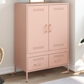 vidaXL Highboard Rosa 68x39x101,5 cm Kaltgewalzter Stahl