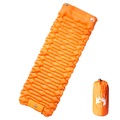 vidaXL, vidaXL Isomatte mit Integriertem Kissen Selbstaufblasend Orange
