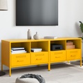 vidaXL TV-Schränke 2 Stk. Senfgelb 68x39x50,5 cm Kaltgewalzter Stahl