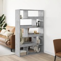vidaXL Bücherregal Betongrau 100x33x156,5 cm Holzwerkstoff