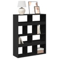 vidaXL Bücherregal Schwarz 100x33x125,5 cm Holzwerkstoff