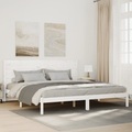 vidaXL Massivholzbett Extra Lang ohne Matratze Weiß 180x220 cm