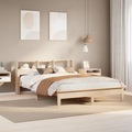 vidaXL Massivholzbett ohne Matratze 140x190 cm Kiefernholz