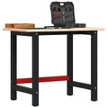 vidaXL, vidaXL Werkbank 100x60x81,5 cm Massivholz Eiche Rechteckig