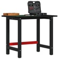 vidaXL, vidaXL Werkbank Dunkelbraun 100x60x81,5 cm Massivholz Eiche